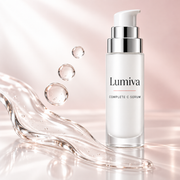 Lumiva Complete C Serum with clear serum texture