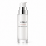 Lumiva Complete C Serum product bottle on white